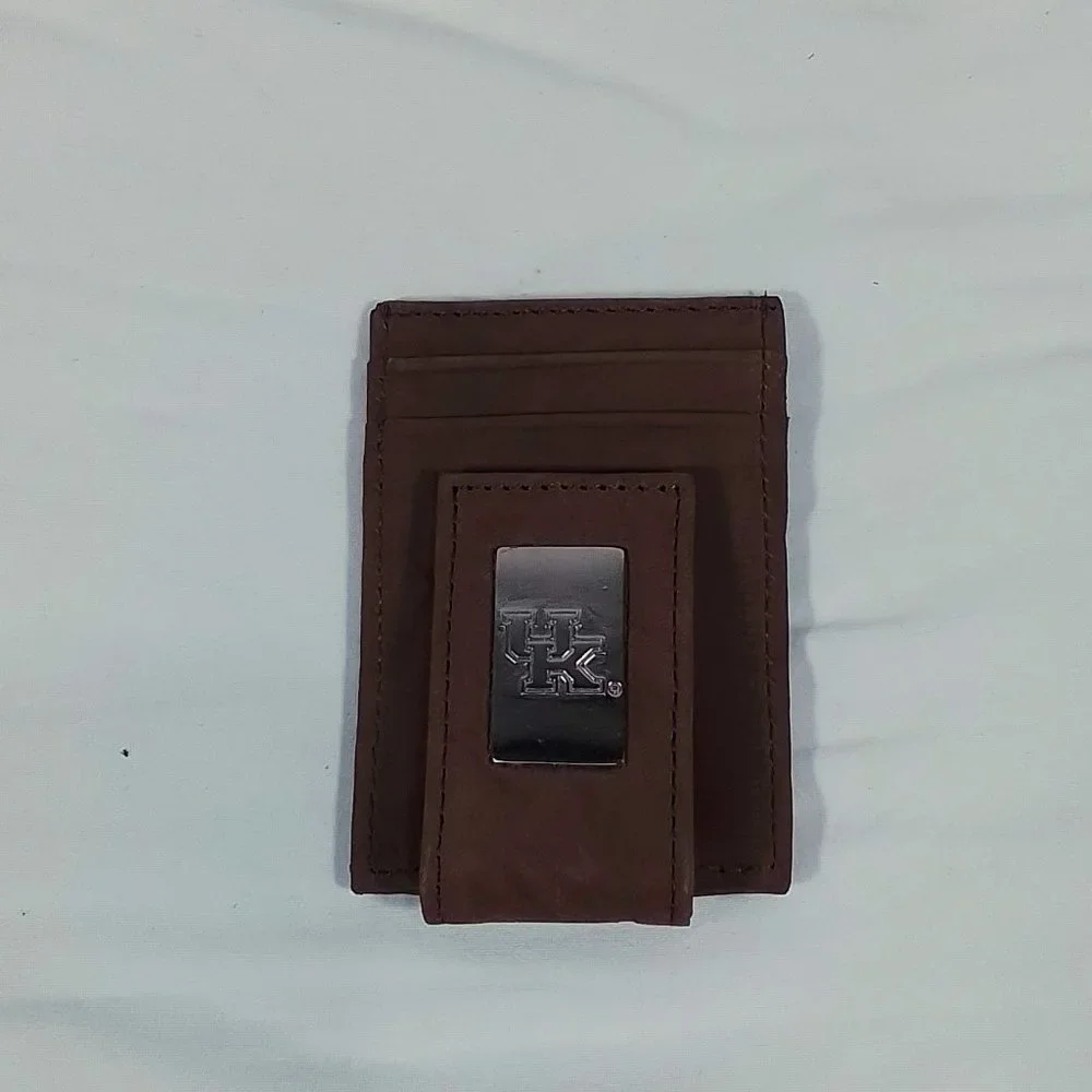 Men's Kentucky Wildcats Leather Front-Pocket Wallet Money Clip-New in Box